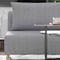 Flash Furniture Shaw Convertible Tri-Fold Sleeper Chair w/Pillow, Channel Stitching and Hideaway Legs in Light Gray BO-BS-BS031-LTGRY-GG - alternate 2